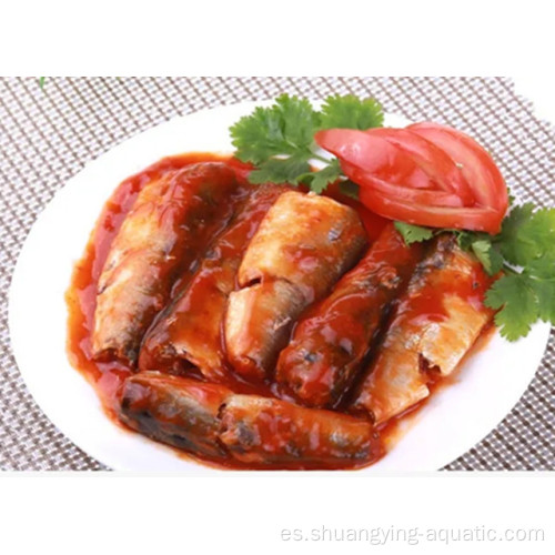 Sardina enlatada china en salsa de tomate a granel